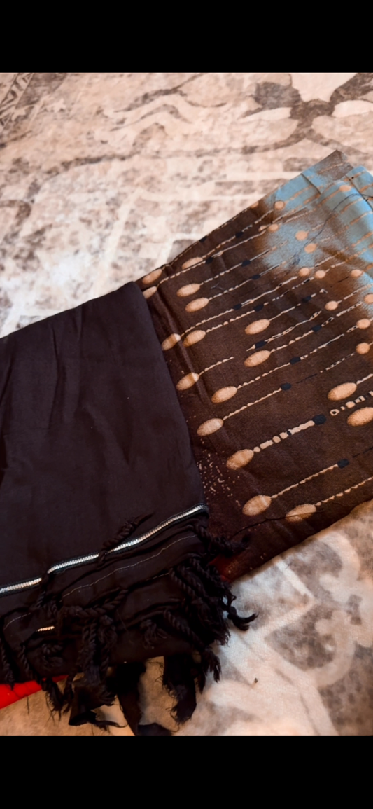 Brown-Red Baati Set