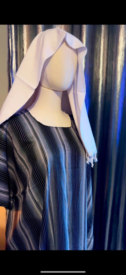Black and white baati set