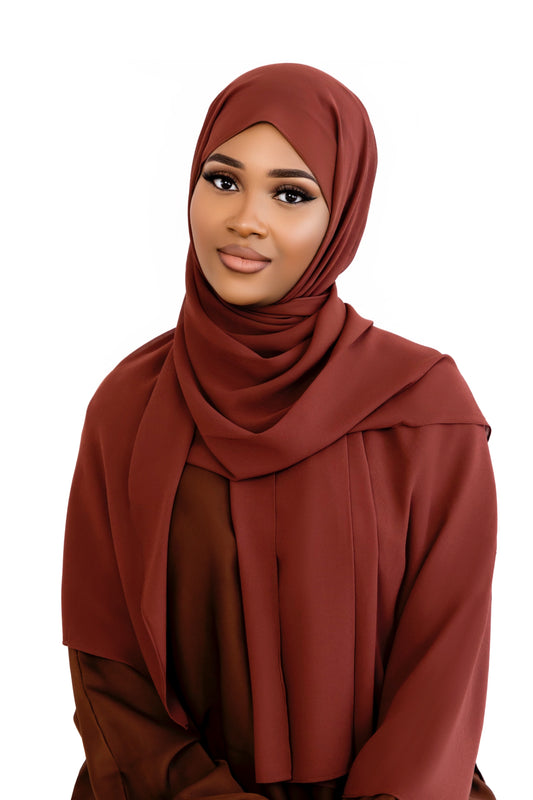 Chiffon Hijab-Brown