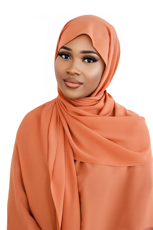 Chiffon Hijab-Peach