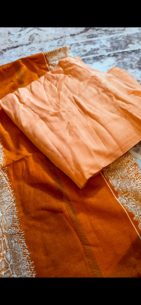 Peach Baati Set