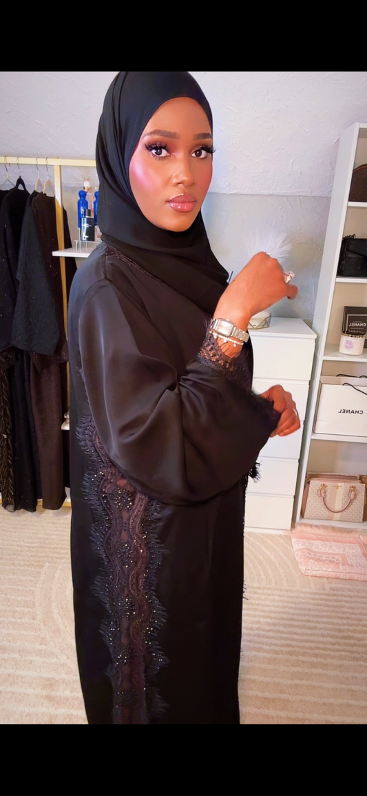 Lace abaya